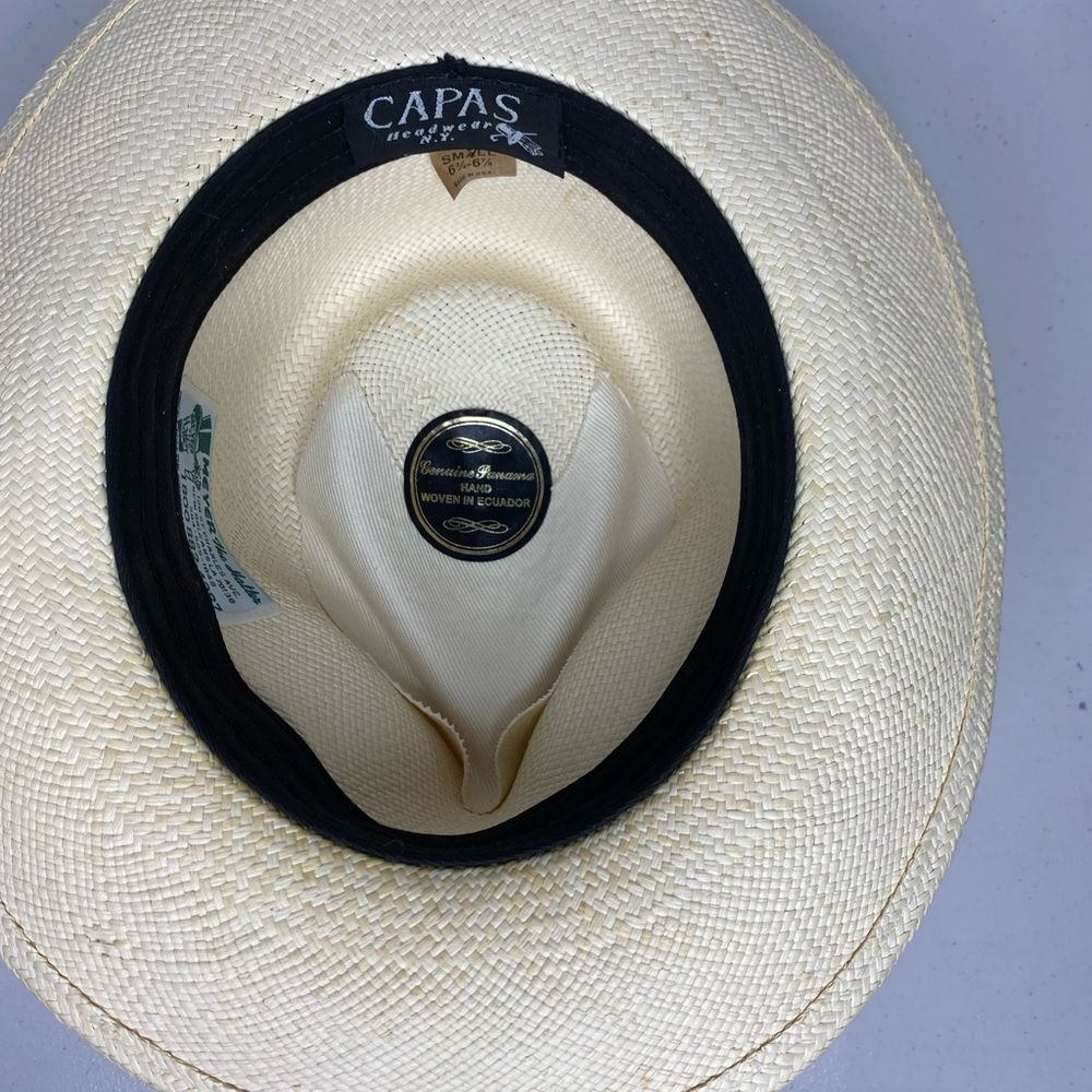 Capas Pioneer Authentic Panama hat Size Small Fedora Tropical Vacation Classic - Picture 10 of 13